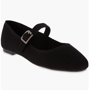 MIA Brita Mary Jane Flats women’s 9 black ribbed